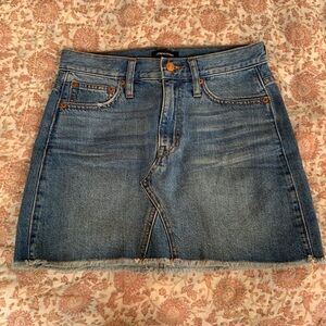 J Crew Denim Mini Skirt